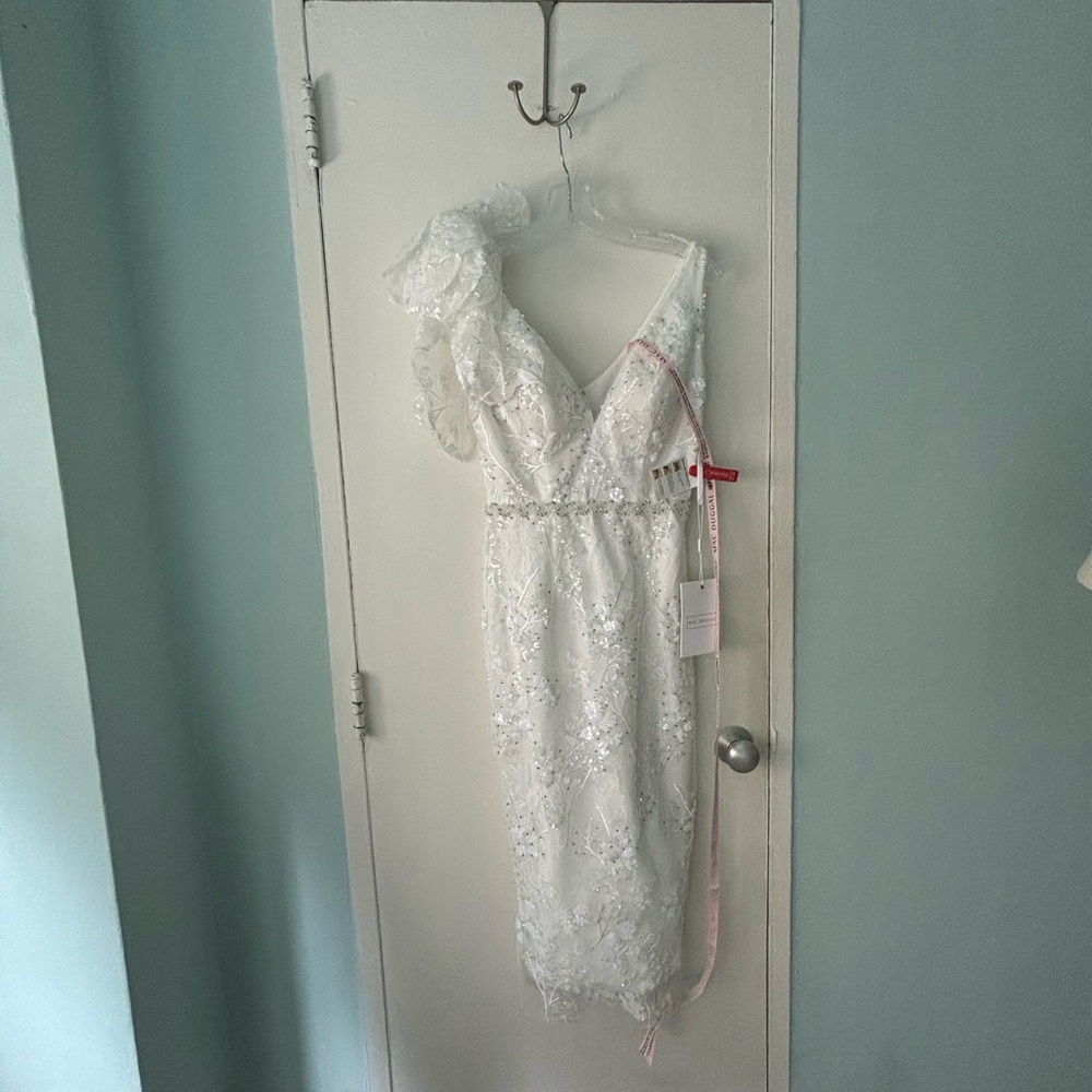 Mac Duggal never worn with tags on! Bridal cocktail gown.